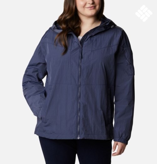 Women's Columbia Wallowa Park Lined Jackets Navy | Plus Size CA-N385L